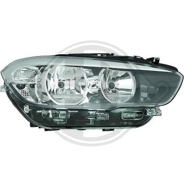 DIEDERICHS Left, H7/H7, PY21W, Halogen, with daytime running light (LED), for right-hand traffic, with motor for headlamp levelling Left-hand/Right-hand Traffic: for right-hand traffic Front lights 1281183 buy