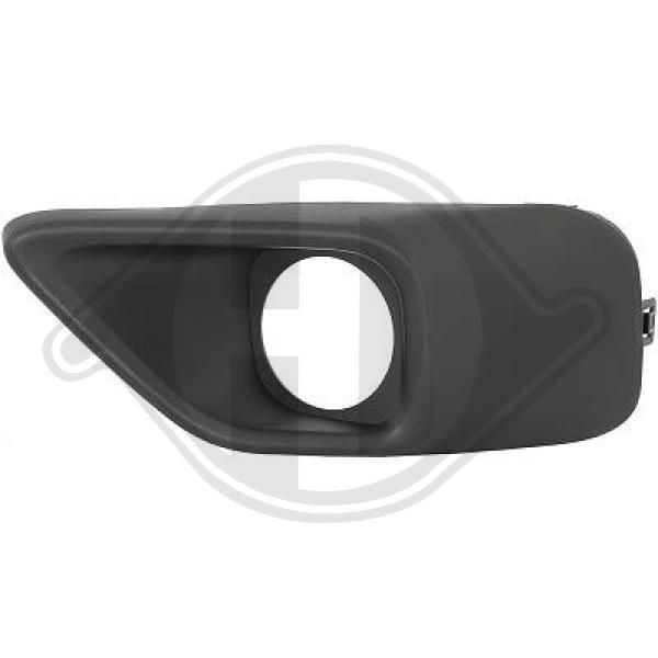 DIEDERICHS 3486149 Bumper grill Fitting Position: Left, Vehicle Equipment: for vehicles with front fog light