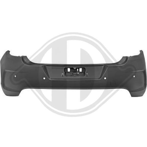 DIEDERICHS Rear, for vehicles with parking distance control, primed, with sensor holder Front bumper 4073056 buy