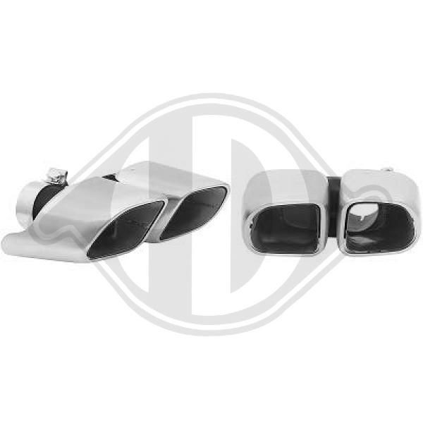 4204003 DIEDERICHS Endrohrblende Ø 65 mm für Porsche CayenneAuspuffblende