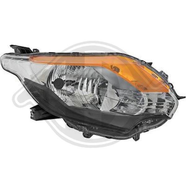 DIEDERICHS 5883882 Headlight Right, H4, with motor for headlamp levelling