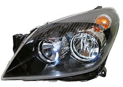 VAN WEZEL 3745961 Headlight Left, H7, H1, yellow, for right-hand traffic, with motor for headlamp levelling, PX26d