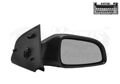VAN WEZEL Right, black, Complete Mirror, Convex, for electric mirror adjustment, Heatable Number of occupied contacts: 7 Side mirror 3746808 buy