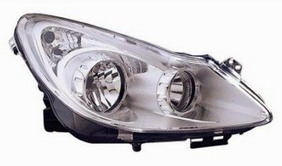 VAN WEZEL 3750962 Headlight Right, H7, H1, Crystal clear, for right-hand traffic, without motor for headlamp levelling, PX26d