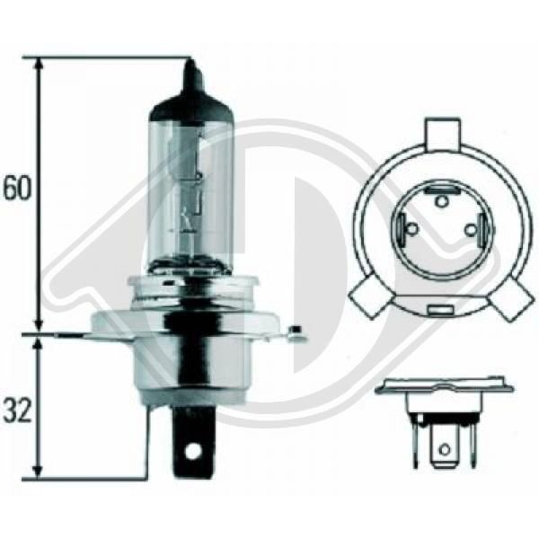 Citroen C1 Fog light bulb 12900991 DIEDERICHS LID10009 online buy