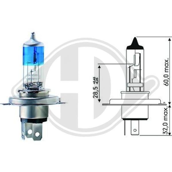 Citroen C-ZERO Main beam bulb 12900993 DIEDERICHS LID10011 online buy
