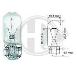 W5W DIEDERICHS LID10078 Indicator bulb Fiat Seicento 187 Electro 41 hp Electric 2004 price