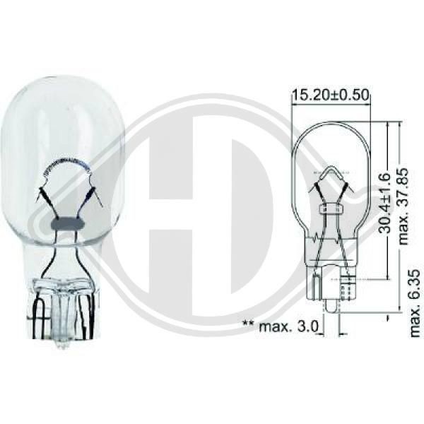 Great value for money - DIEDERICHS Bulb, indicator LID10089