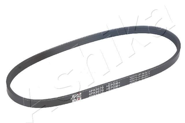 Original ASHIKA Alternator belt 112-4PK670 for FORD KA