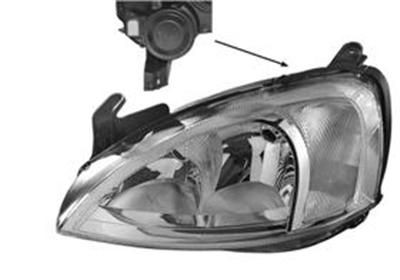 VAN WEZEL 3777961V Headlight Left, H7/H7, Crystal clear, yellow, for right-hand traffic, without motor for headlamp levelling, PX26d