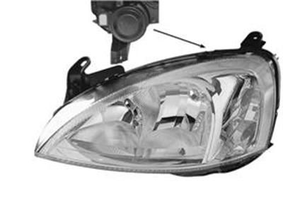VAN WEZEL 3779961 Headlight Left, H7/H7, Crystal clear, with indicator, for right-hand traffic, without bulb holder, without motor for headlamp levelling, PX26d