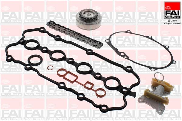 FAI AutoParts TCK127VVT Timing chain kit with gears, with gaskets/seals, Simplex, Bolt Chain