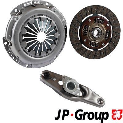 JP GROUP 1130412610 Clutch kit with clutch release bearing, 200mm