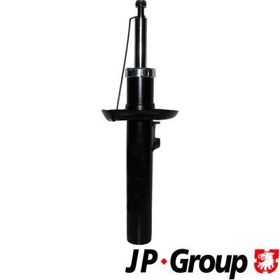 JP GROUP 1142107000 Shock absorber Front Axle, Gas Pressure, Twin-Tube, Suspension Strut, Top pin, Bottom Clamp