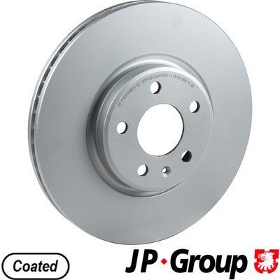 Original 1163108600 JP GROUP Brake disc kit AUDI