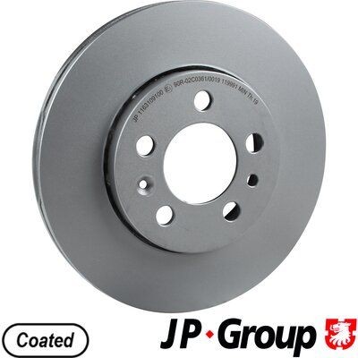 1163101109 JP GROUP Front Axle, 256x22mm, 5, Vented, Coated Ø: 256mm, Num. of holes: 5, Brake Disc Thickness: 22mm Brake rotor 1163109100 buy