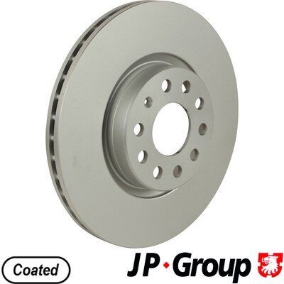 JP GROUP 1163109500 Brake disc Front Axle, 312x25mm, 5, Vented, Coated