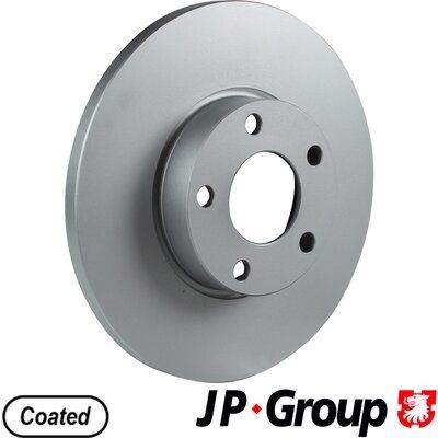 JP GROUP 1163110300 Brake disc Front Axle, 288x15mm, 5, solid, Coated