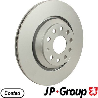 JP GROUP 1163201000 Brake disc Rear Axle, 310x22mm, 5, Vented, Coated