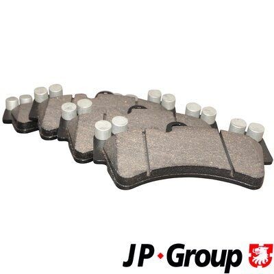 JP GROUP 1163606710 Brake pad set Front Axle, prepared for wear indicator