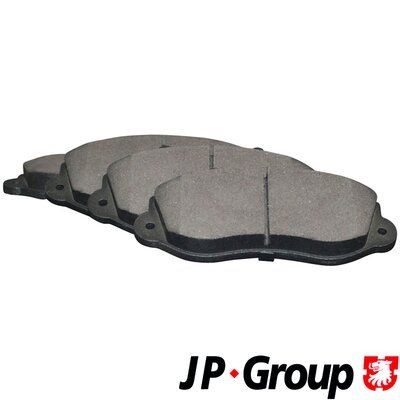 JP GROUP 1263602910 Brake pad set Front Axle, excl. wear warning contact