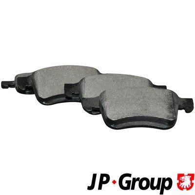 1263604019 JP GROUP Front Axle, with integrated wear warning contact Height 1: 71,5mm, Height 2: 69mm, Width 1: 156,3mm, Width 2 [mm]: 155,1mm, Thickness: 20mm Brake pads 1263604010 buy