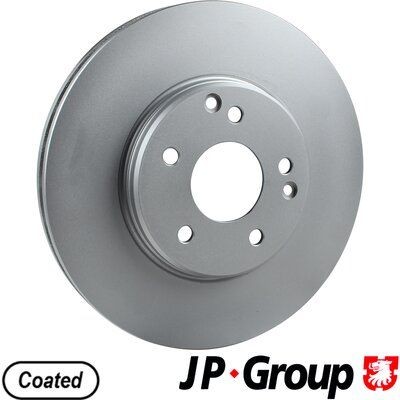 JP GROUP 1363106500 Assale anteriore, 300x28mm, 5, ventilazione interna, rivestito Dischi dei freni