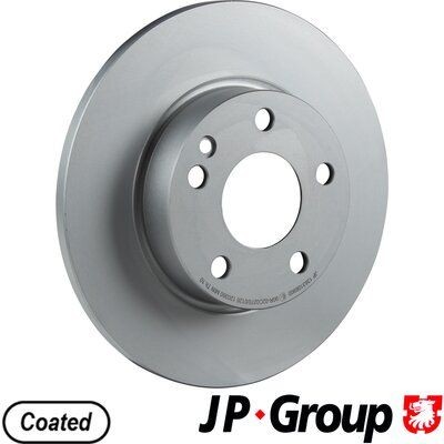 JP GROUP 1363106900 Disco freno Assale anteriore, 276x12mm, 5, pieno, rivestito