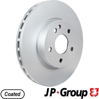 JP GROUP 1363107500 Brake disc Front Axle, 300x28mm, 5, internally vented, Coated