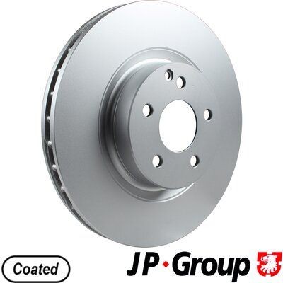 JP GROUP 1363107700 Brake disc Front Axle, 330x32mm, 5, Vented, Coated