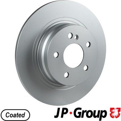 JP GROUP 1363203300 Brake disc Rear Axle, 300x10mm, 5, solid, Coated