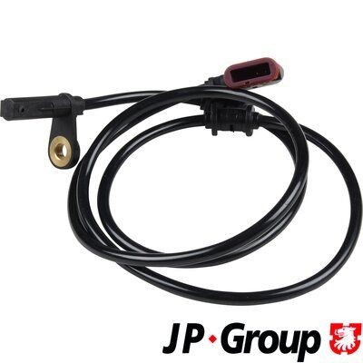 JP GROUP 1397101380 ABS sensor Rear Axle Right, Hall Sensor, 2-pin connector, 970mm
