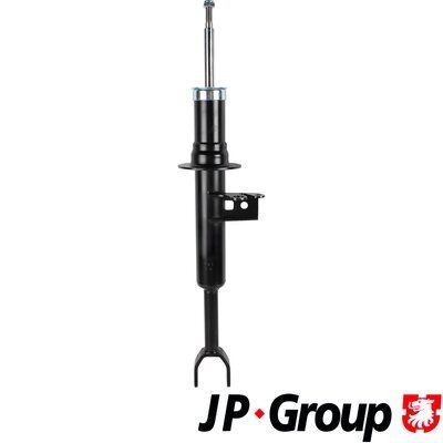 JP GROUP 1442103380 Shock absorber Front Axle Right, Gas Pressure, Twin-Tube, Suspension Strut, Top pin