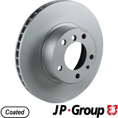 JP GROUP 1463104900 Brake disc Front Axle, 302x28mm, 5, Vented, Coated