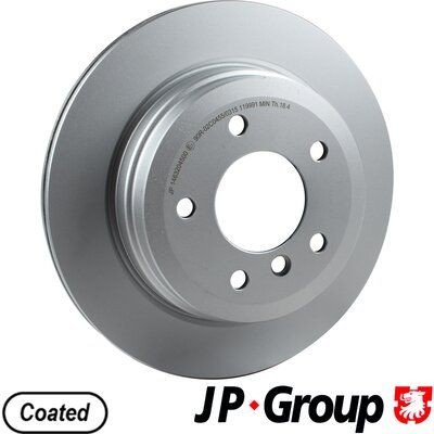 JP GROUP 1463204500 Brake disc Rear Axle, 300x20mm, 5, internally vented, Coated