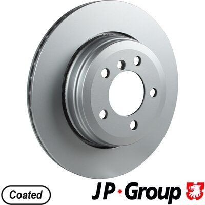 JP GROUP 1463205000 Brake disc Rear Axle, 324x20mm, 5, Vented, Coated