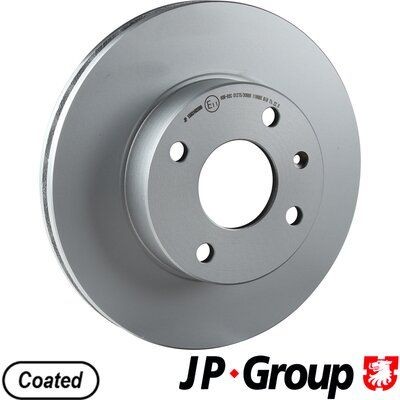 JP GROUP 1563102500 Brake disc Front Axle, 260x24mm, 4, Vented, Coated