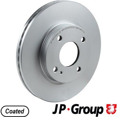 1563102900 JP GROUP Front Axle, 258x23mm, 4, Vented, Coated Ø: 258mm, Num. of holes: 4, Brake Disc Thickness: 23mm Brake rotor 1563105400 buy
