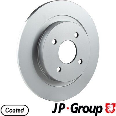 1563201409 JP GROUP Rear Axle, 280x10mm, 4, solid, Coated Ø: 280mm, Num. of holes: 4, Brake Disc Thickness: 10mm Brake rotor 1563201400 buy