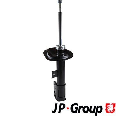 JP GROUP 3142100470 Shock absorber Front Axle Left, Gas Pressure, Twin-Tube, Suspension Strut, Top pin