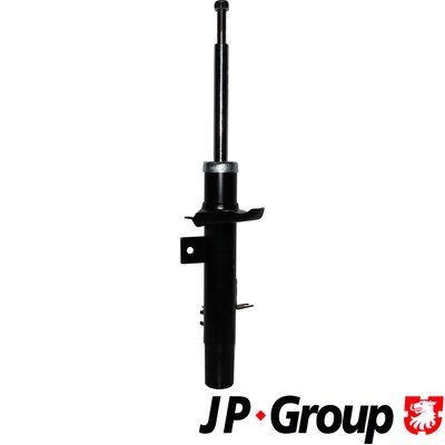 JP GROUP 3142100670 Shock absorber Front Axle Left, Gas Pressure, Twin-Tube, Suspension Strut, Top pin
