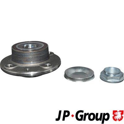 JP GROUP 3151400300 Wheel bearing kit Rear Axle Left, Rear Axle Right, with attachment material, with wheel bearing