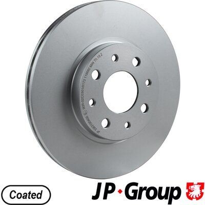 3363100400 JP GROUP Brake rotors ALFA ROMEO Front Axle, 257x20mm, 4, Vented, Coated
