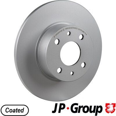 3363200100 JP GROUP Brake rotors ALFA ROMEO Rear Axle, 251x10mm, 4, solid, Coated