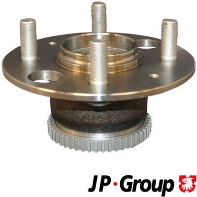 JP GROUP 3451400800 Wheel Hub 4, with wheel bearing, with ABS sensor ring, Rear Axle Left, Rear Axle Right