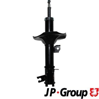 JP GROUP 3542100870 Shock absorber Front Axle Left, Gas Pressure, Twin-Tube, Suspension Strut, Top pin