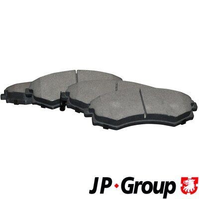 3563601119 JP GROUP Front Axle, with acoustic wear warning Height: 54,5mm, Width: 137mm, Thickness: 16,8mm Brake pads 3563601110 buy