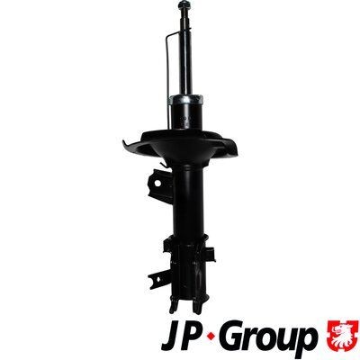 3642100680 JP GROUP Shock absorbers KIA Front Axle Right, Gas Pressure, Twin-Tube, Suspension Strut, Top pin
