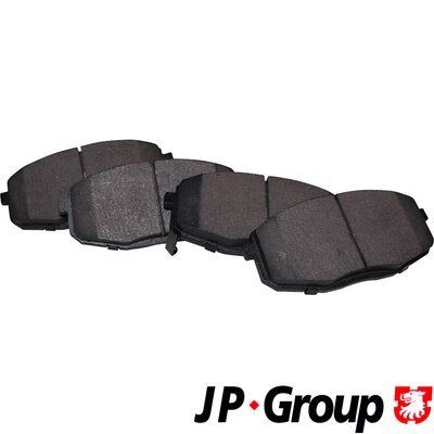 3663600919 JP GROUP Front Axle, with acoustic wear warning Height: 58mm, Width: 130mm, Thickness: 16,4mm Brake pads 3663600910 buy