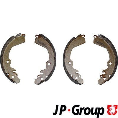 JP GROUP 3963900610 Brake Shoe Set Rear Axle, 203 x 37 mm, without lever